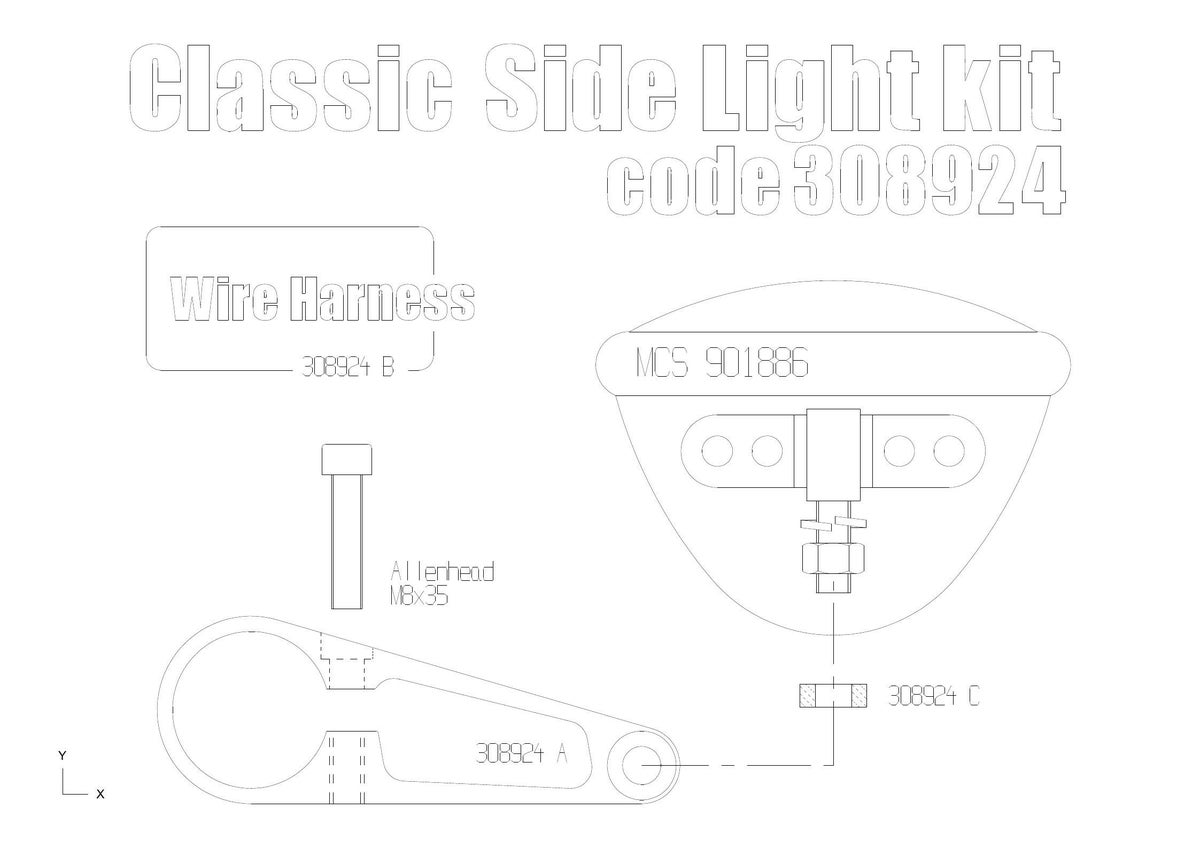 Free Spirits 4-1/2 補助ライトキット 41mmフォーク用 ハイマウント-02