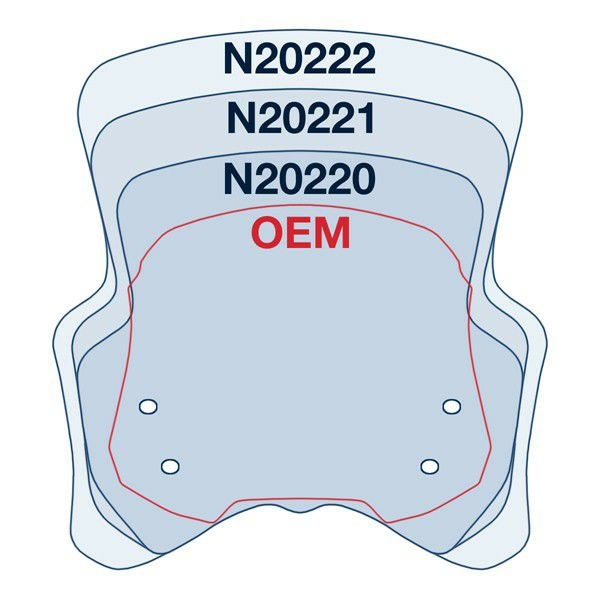 National Cycle VStream クリア ウィンドスクリーン DL650 V-Strom/V-Strom Adventure/X/XT 17-21-03