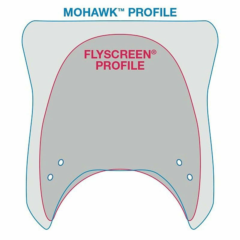National Cycle モホーク ウインドシールド ダークスモーク クロームカーブアーム-03