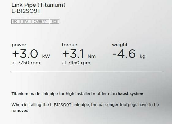 Akrapovic (アクラポヴィッチ) リンクパイプ マフラー ハイマウント用 R-NineT 14-20-05
