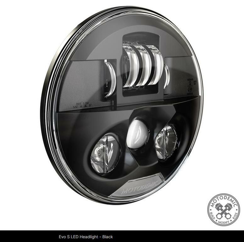MOTODEMIC EVO-S LED ヘッドライト クラシック R1200R 06-14 ブラック