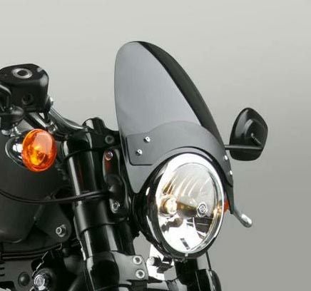 National Cycle Flyscreen スクリーン ウインドシールド ストレートブラケット  ダークスモーク/ブラックマウント YAMAHA_1