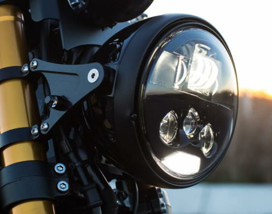 MOTODEMIC 7インチ EVOスタンダード LEDヘッドライト ブラック ヤマハ