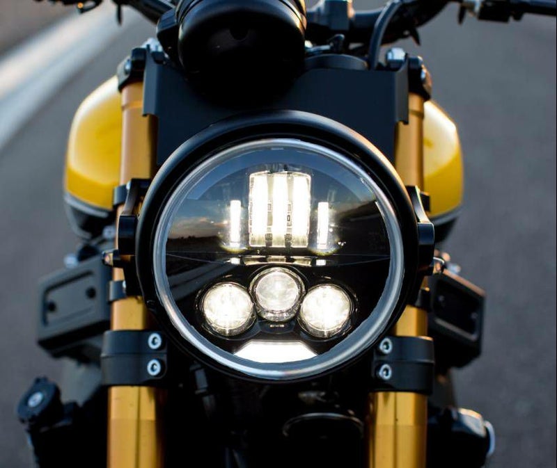 MOTODEMIC 7インチ EVOスタンダード LEDヘッドライト ブラック ヤマハ 