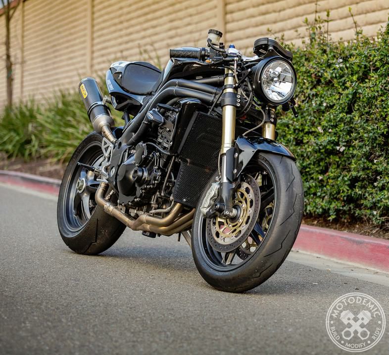 MOTODEMIC EVO-S LED ヘッドライト Speed Triple 16-17 グラファイト