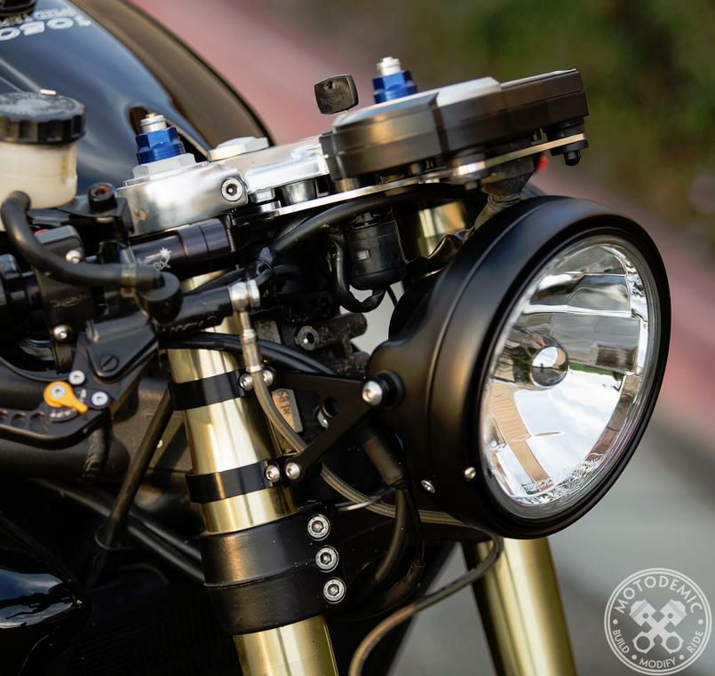 MOTODEMIC EVO-S LED ヘッドライト Speed Triple 16-17 グラファイト
