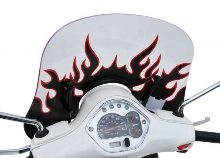 ermax アルマックス ウインドスクリーン ファイヤーパターン Vespa GTS,LX,S-03