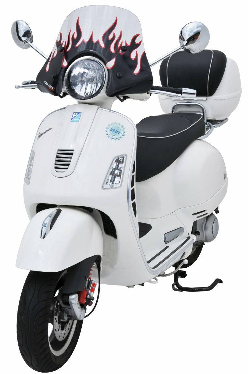 ermax アルマックス ウインドスクリーン ファイヤーパターン Vespa GTS,LX,S-04