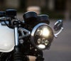 MOTODEMIC LED ヘッドライト EVOスタンダード グラファイト Triumph Bonneville T100 T120 2016～-04