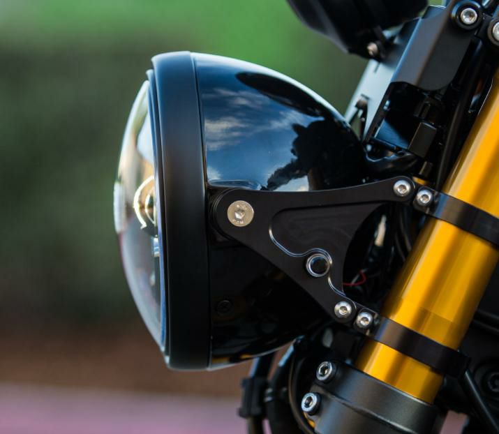 MOTODEMIC ヘッドライト ハウジング グロスブラック OEM Triumph