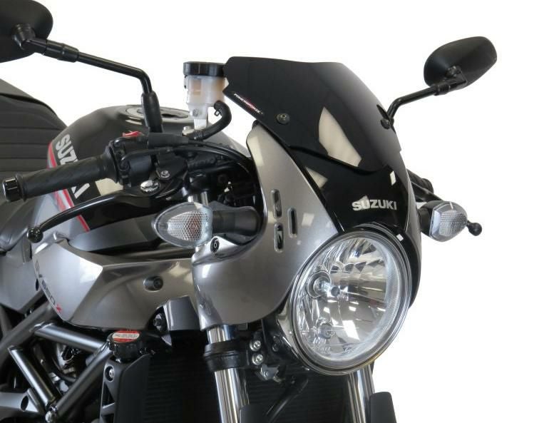 POWERBRONZE スクリーン SV650X ソリッドブラック | バイクカスタム