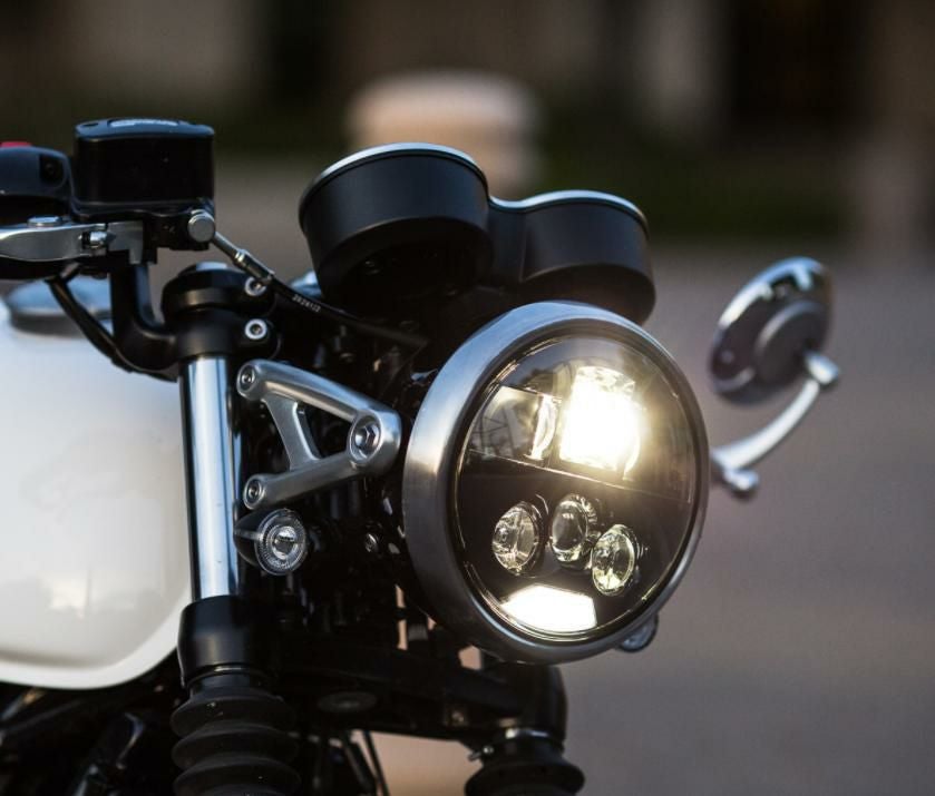 MOTODEMIC LED ヘッドライト EVOスタンダード グラファイト Triumph