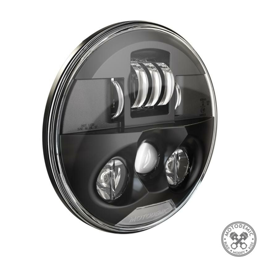 MOTODEMIC LED ヘッドライト EVO スタンダード ブラック Triumph Speed