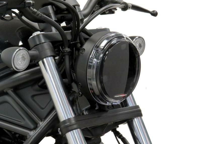 ホンダ モトラ ヘッドライトプロテクター リプロ品 未使用 POWERBRONZE ヘッドライトプロテクター レブル250/500 17- ダーク
