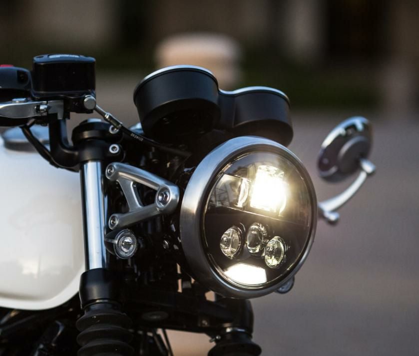 MOTODEMIC LED ヘッドライト EVO スタンダード グラファイト Triumph Street Cup-04