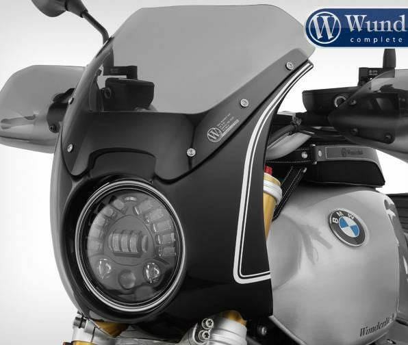 ワンダーリッヒ DAYTONA コクピットフェアリング R-NineT 17- ブラックストームメタリック ホワイトストライプ-03