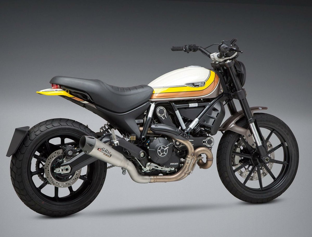 ヨシムラUSA R-34 スリップオン ステンレスマフラー Ducati Scrambler-03