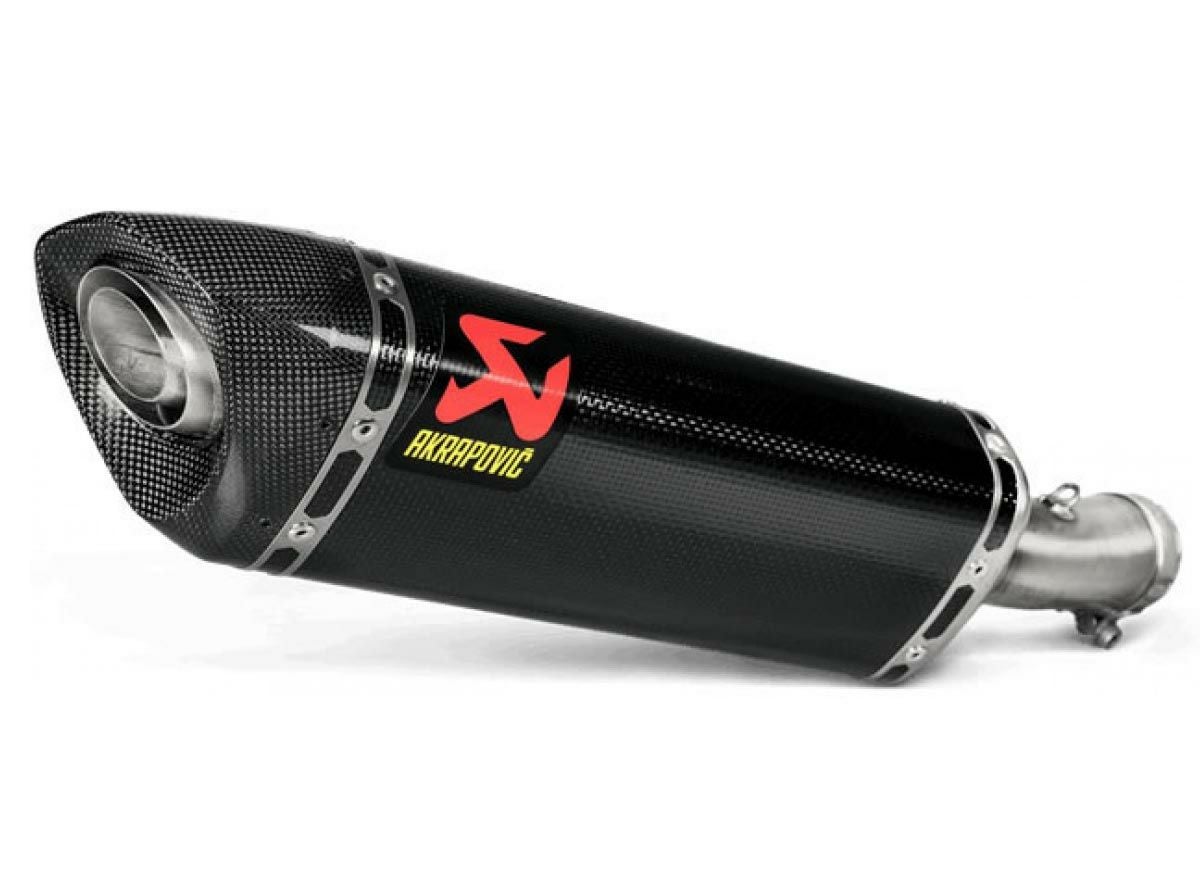 アクラポヴィッチ マフラー 汎用 カーボン仕様 美品 説明書付き Akrapovic(アクラポヴィッチ) カーボン・スリップオン・マフラー