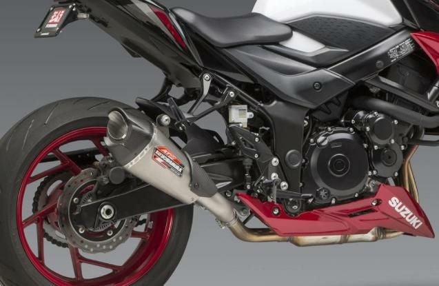 ※商談中です。スズキ　GSX　S750 13050Kｍ　ヨシムラスリップオン　値段交渉はご遠慮ください。 ヨシムラUSA AT2 ステンレス スリップオン マフラー スズキ GSX-S750/Z