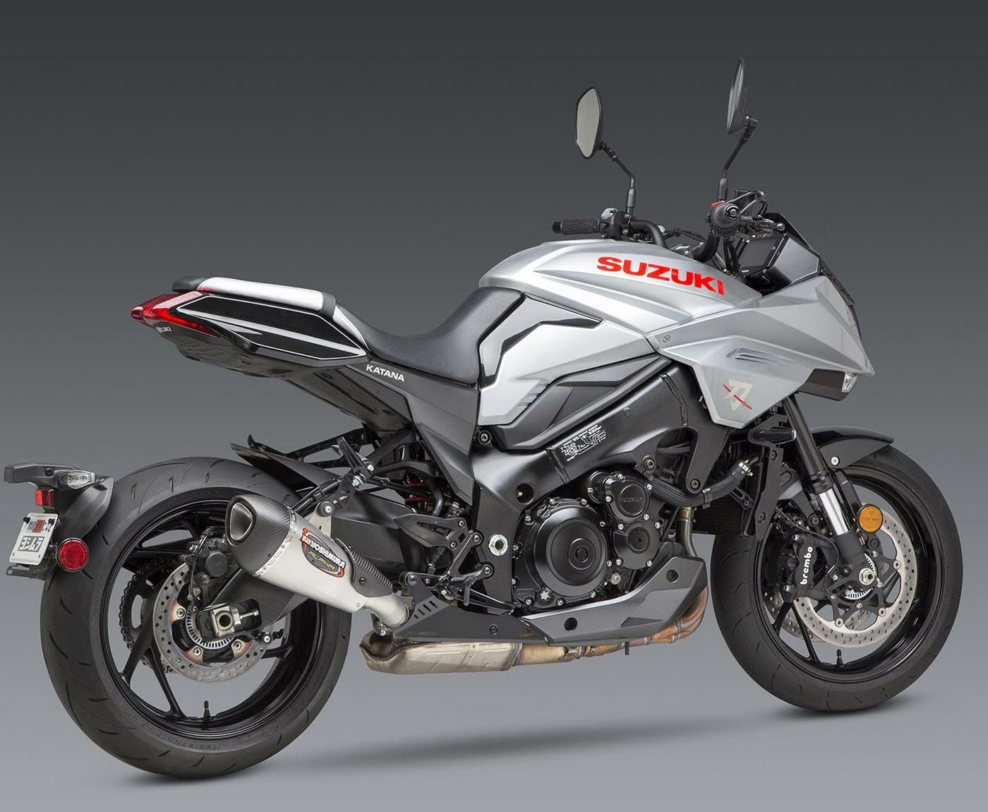YOSHIMURA スリップオンマフラー　スズキカタナ2019〜 ヨシムラから、KATANA用スリップオンサイレンサー・R-11Sqサイクロンが
