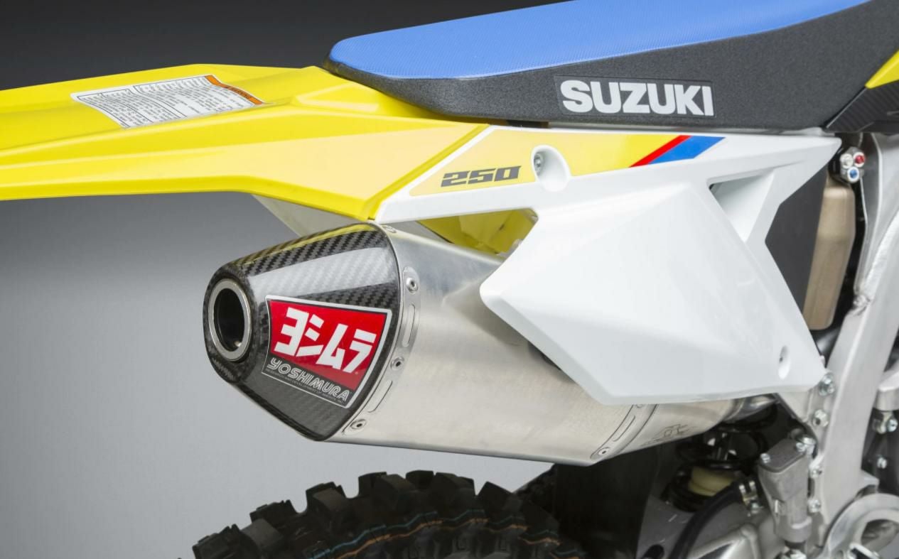 ヨシムラUSA RS-4 ステンレス/アルミ スリップオン マフラー スズキ RM
