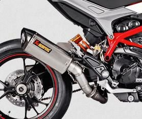 ドゥカティハイパーモタード939用AKRAPOVICチタンS/Oマフラー アクラポビッチ スリップオン チタン ドゥカティ ハイパーモタード 950