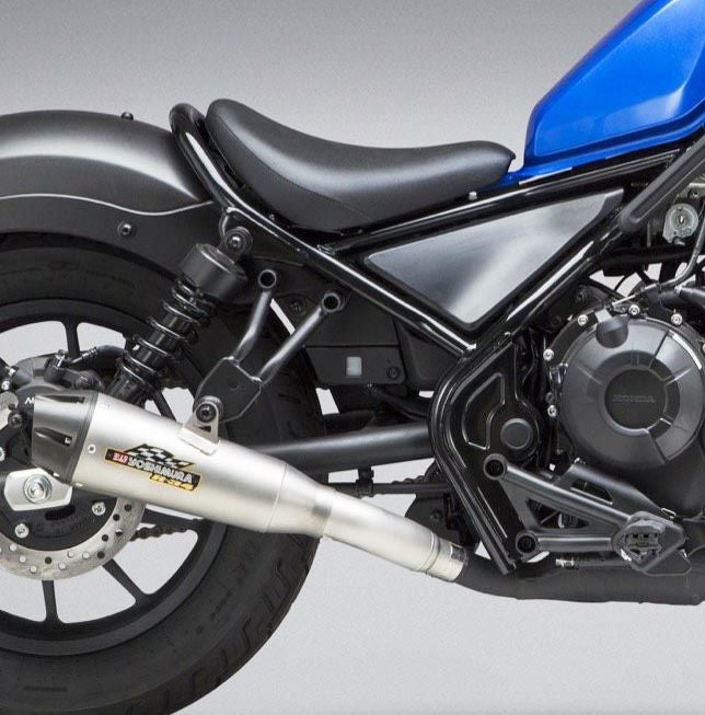 【SALE】ヨシムラUSA R-34 スリップオン ステンレス マフラー HONDAレブル500-01