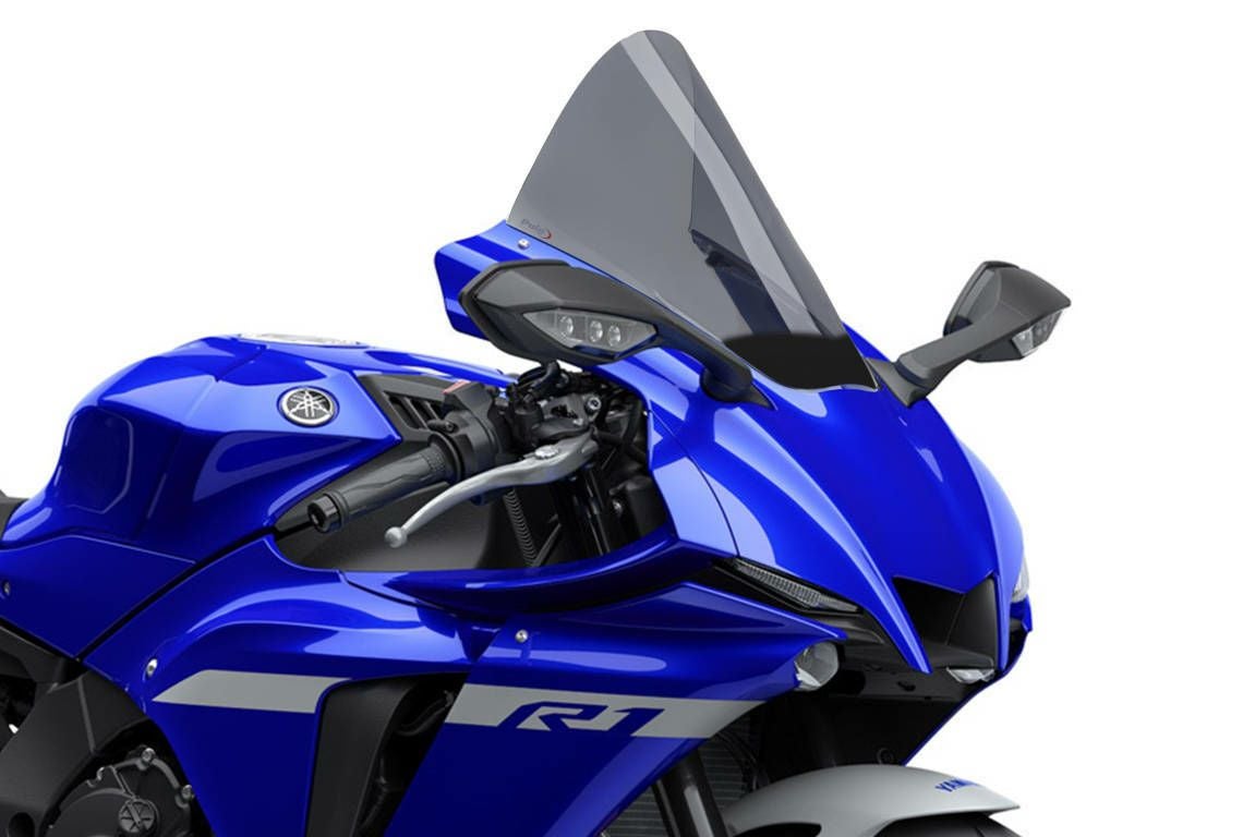 アクリポイント レーシングスクリーン スモーク　YZF-R1 20- Puig(プーチ) R-RACER・スクリーン・YZF-R1・20-・ダークスモーク