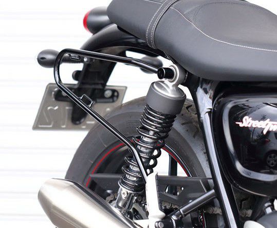KIJIMA キジマ サイド バッグ サポート ブラック トライアンフ T100