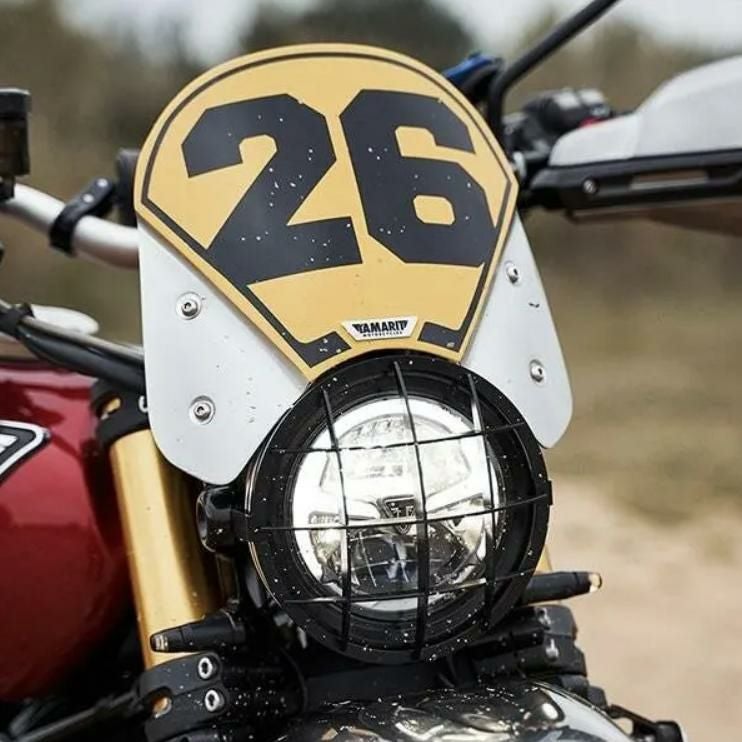 トライアンフ スクランブラー1200/XE ヘッドライト グリル 「タタ