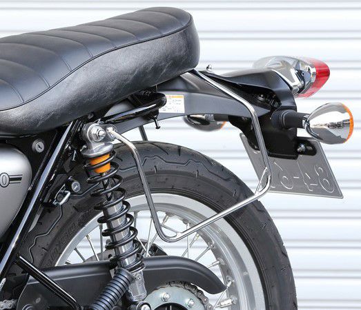 KIJIMA キジマ バッグサポート 左 クロームメッキ カワサキ W800/650