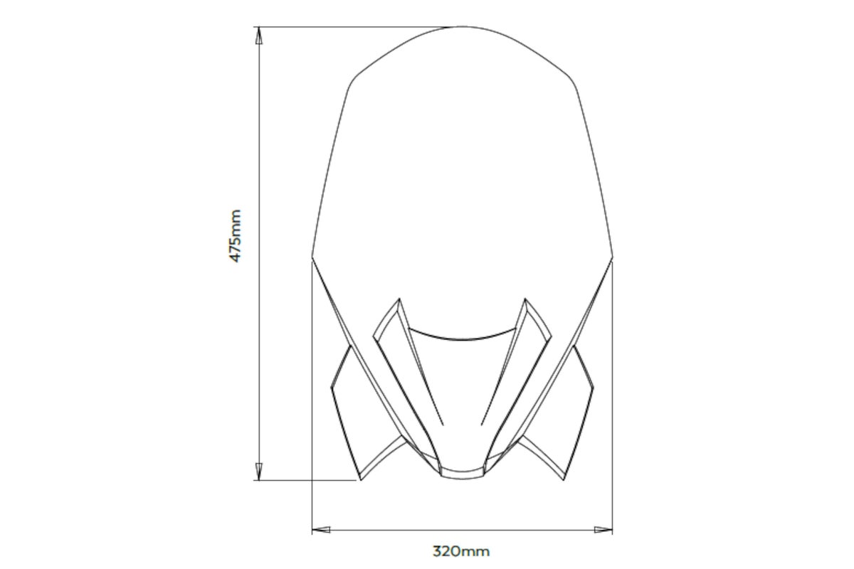 プーチ(Puig) New Generation Touring スクリーン F900R ブラック-10