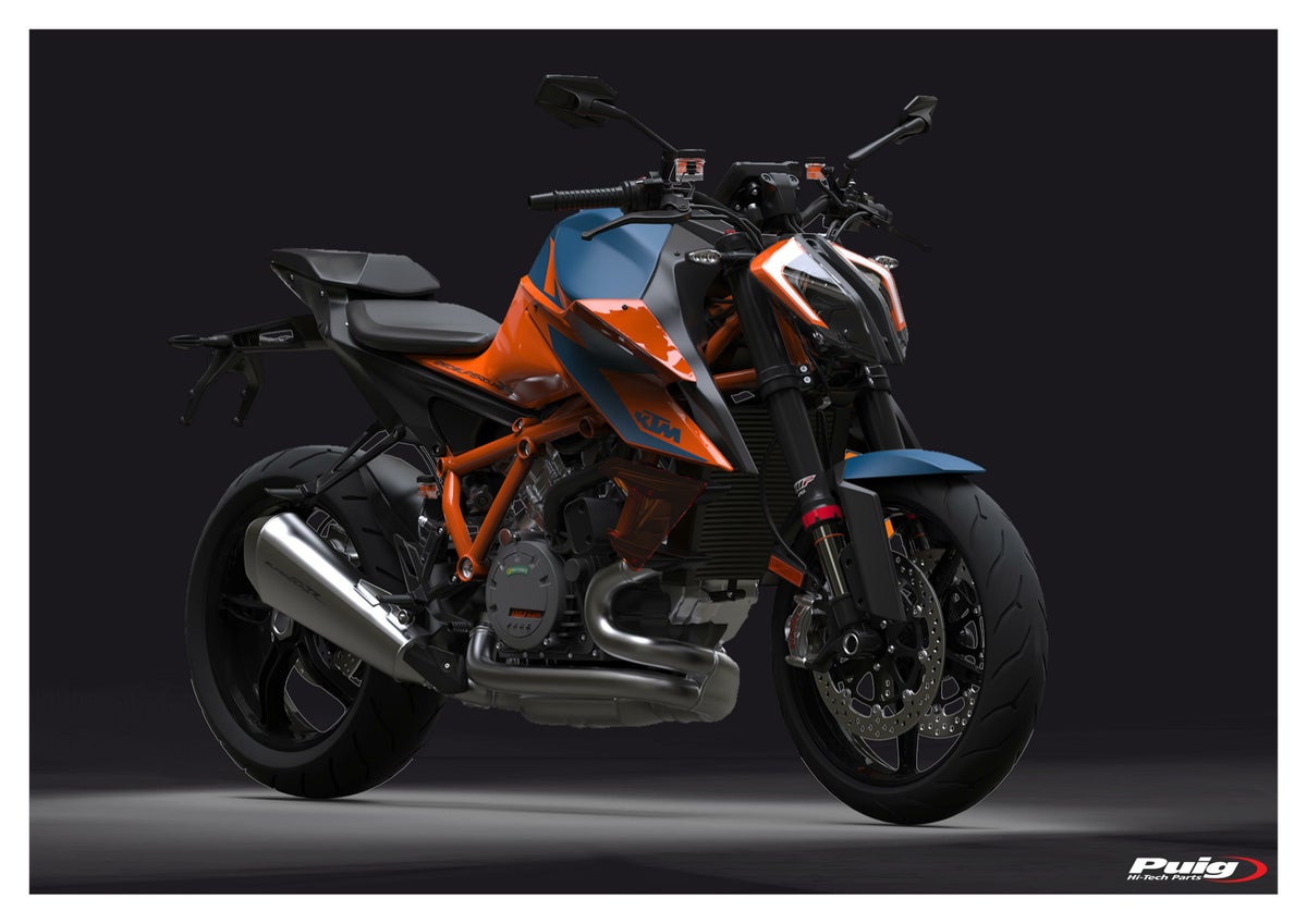 プーチ(Puig) Downforce スポイラー KTM 1290 SUPER DUKE R 20- ブラック-11