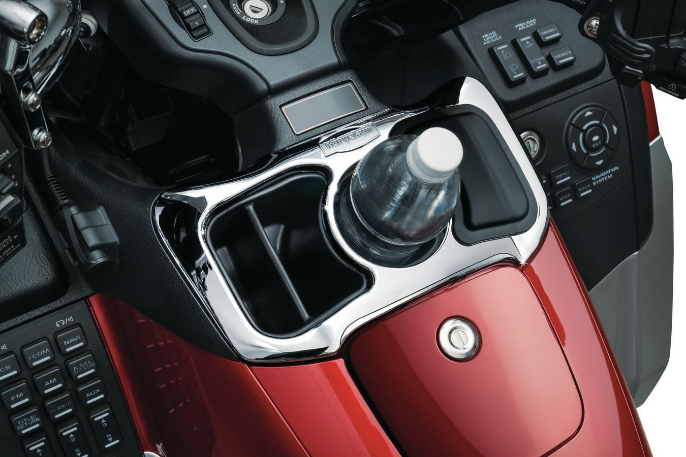 61インパラ　ゴールドグローブボックスカバー　エングレ セール】ゴールドウイング F6B グローブボックス Cubby クリアキン