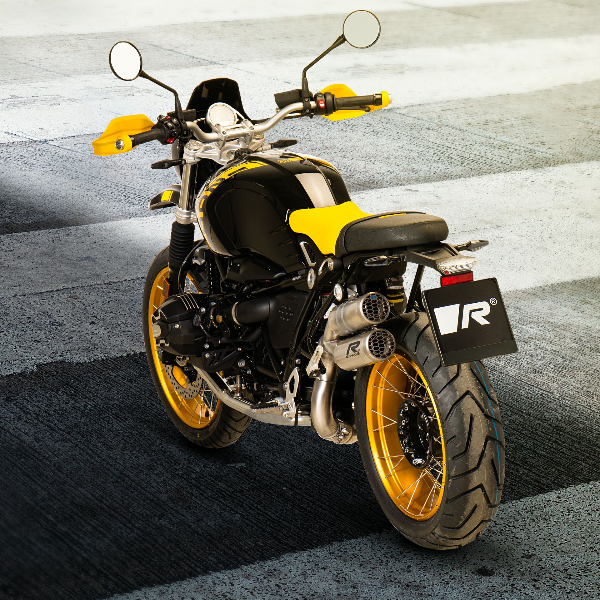 REMUS(レムス) スリップオンマフラー ダブルメッシュ R nineT スクラン