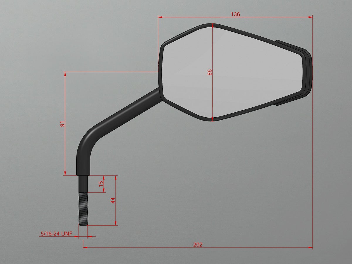 Wunderkind・ミラー・BMW R18 20-・シルバー・左側・車検対応-03
