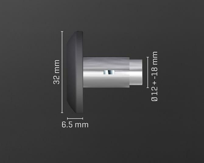 ABM・バーエンドショートキャップ・内径約12～14.5mm/17～19.5mm