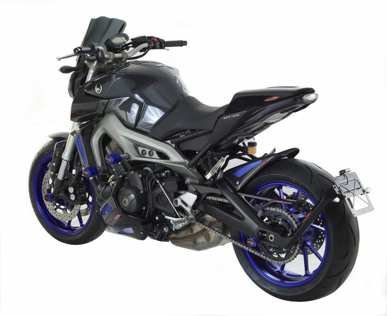 POWERBRONZE リア フェンダー カーボン/ブルー HUGGER ヤマハ MT-09,FZ POWERBRONZE リア フェンダー カーボン/ブルー HUGGER ヤマハ MT-09,FZ