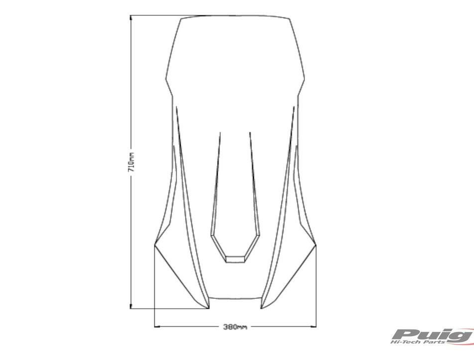 Puig(プーチ) ツーリング ウィンドシールド スクリーン X-ADV 21