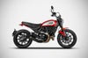 Zard LOW MOUNTED スリップオンマフラーDUCATI スクランブラ- 2021 ブラック-02