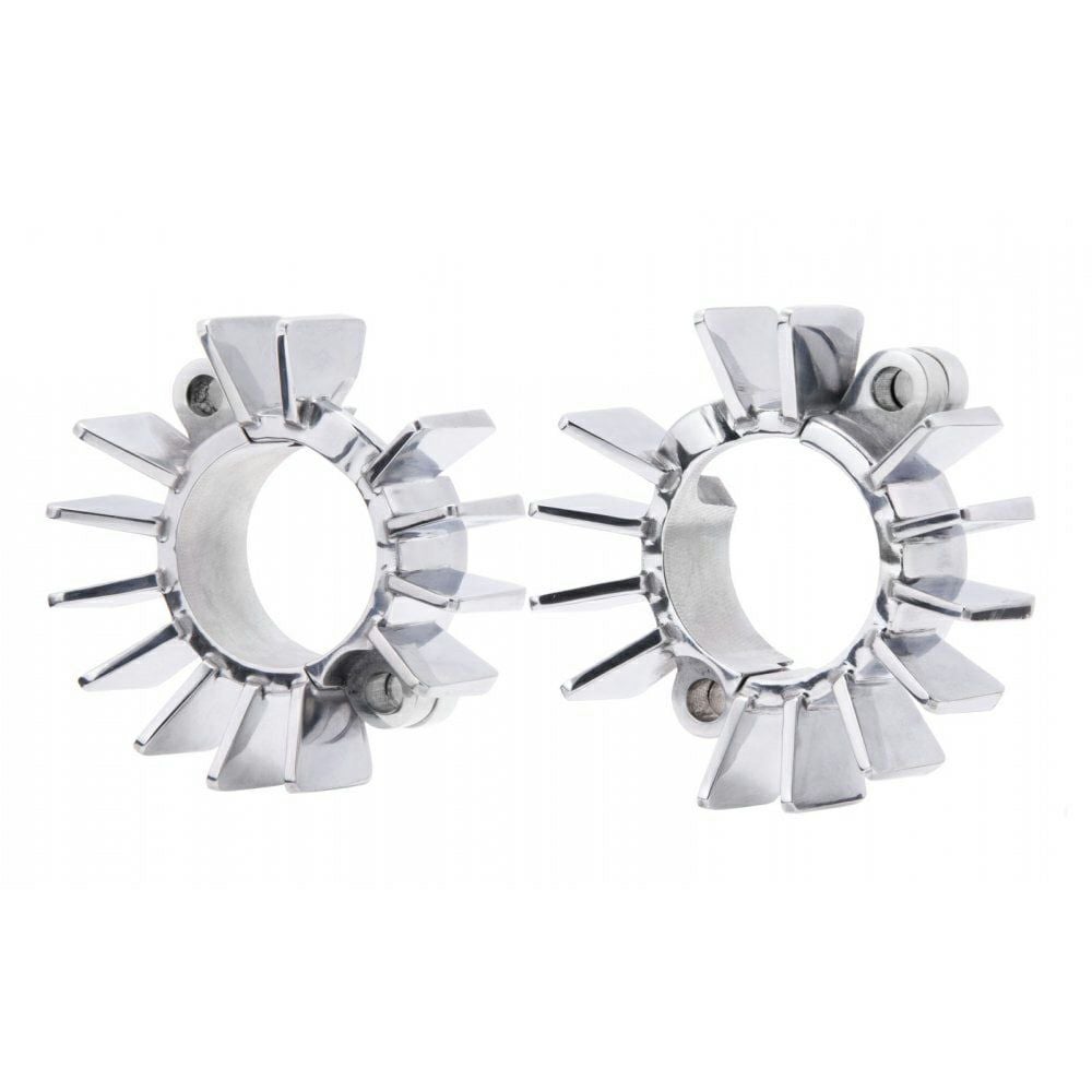 Motone ビッグフィン・エキゾーストクランプ トライアンフ ポリッシュ 水冷ツイン用-05