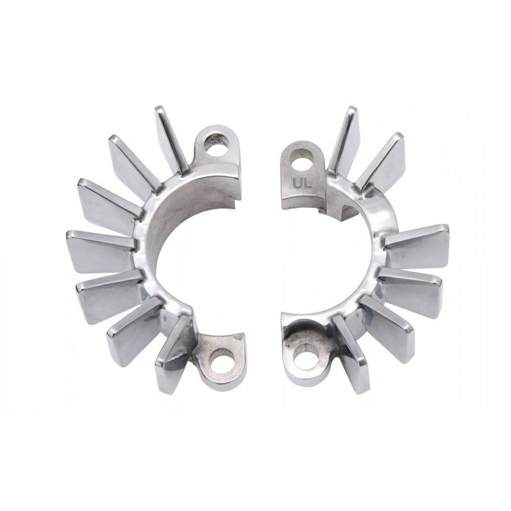 Motone ビッグフィン・エキゾーストクランプ トライアンフ ポリッシュ 水冷ツイン用-07