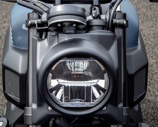 YAMAHA 16-21 XSR900 純正ヘッドライト MOTODEMIC 7インチ EVOスタンダード LEDヘッドライト グラファイト