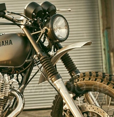 KEDO ケドー ショート フロントフェンダー アルミ SR400/500 