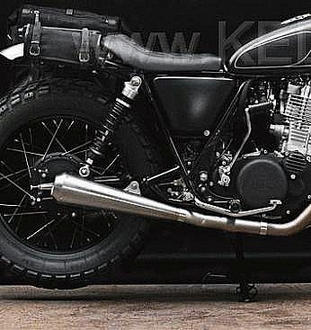 KEDO ケドー ステンレス スリップオン マフラー SR400/500 Gibbonslap-01