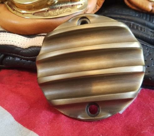 Motone(モートーン) 真鍮 ブラス ポイントカバー バッジ トライアンフ Street Twin/Scrambler/CUP, T100/T120, Bobber,Thruxton,Speedtwin-01