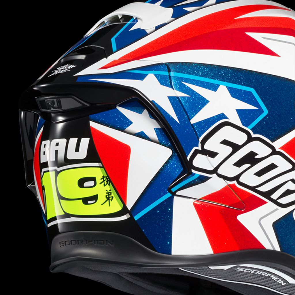 SCORPION(スコーピオン) EXO-R1ヘルメット AirAlvaro Bautista/バウティスタ Laguna Seca レプリカモデル-03