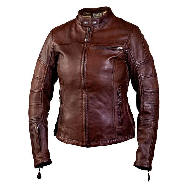 Roland Sands Design MAVEN レディース・レザージャケット タバコ