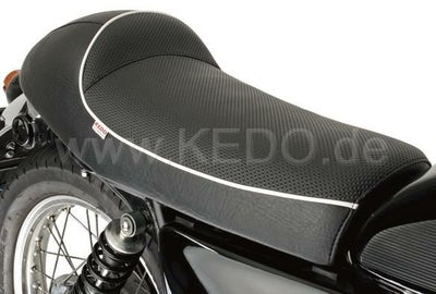 KEDO ケドー クラシックレーサー ソロシート 白パイピング ヤマハ 