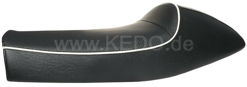 KEDO ケドー クラシックレーサー ソロシート 白パイピング ヤマハ SR400/500-03